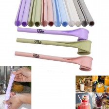 Reusable Silicone Straws Openable Straw